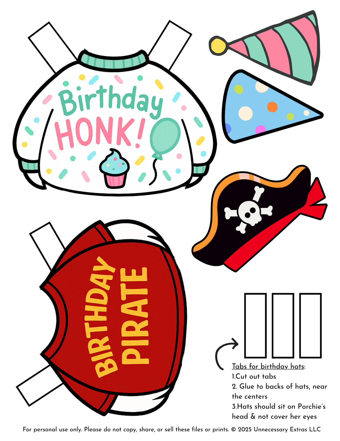 Porchie the Porch Goose Paper Dolls: Festive Feathers-Digital Download