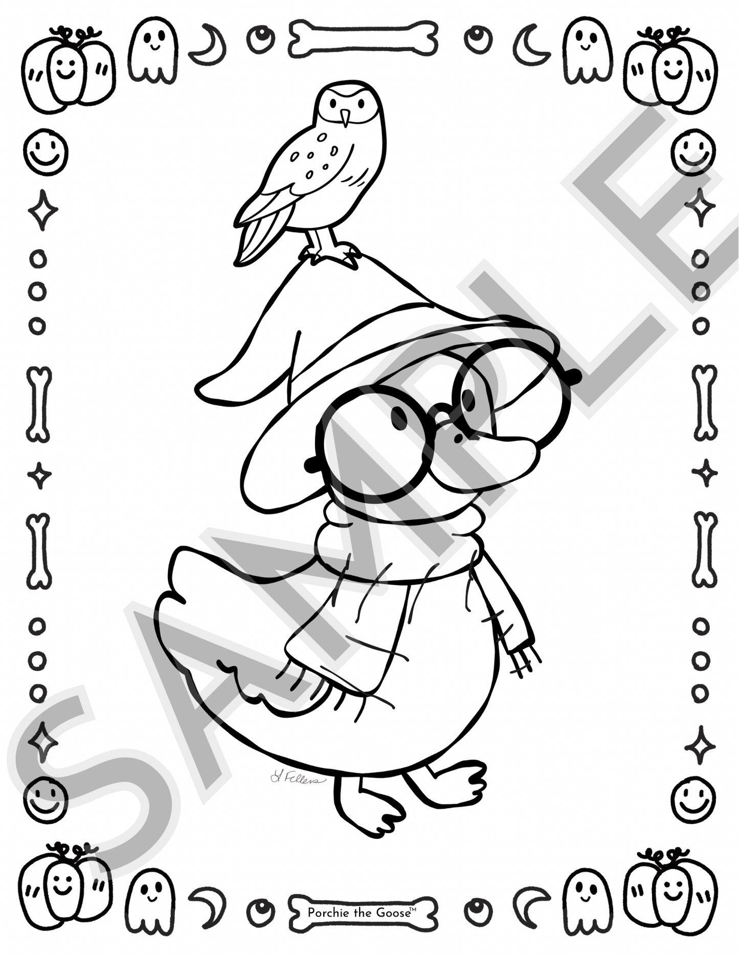The Goose Got Loose: Costume Party Edition – 12 Honktastic Halloween Coloring Pages | Digital Download