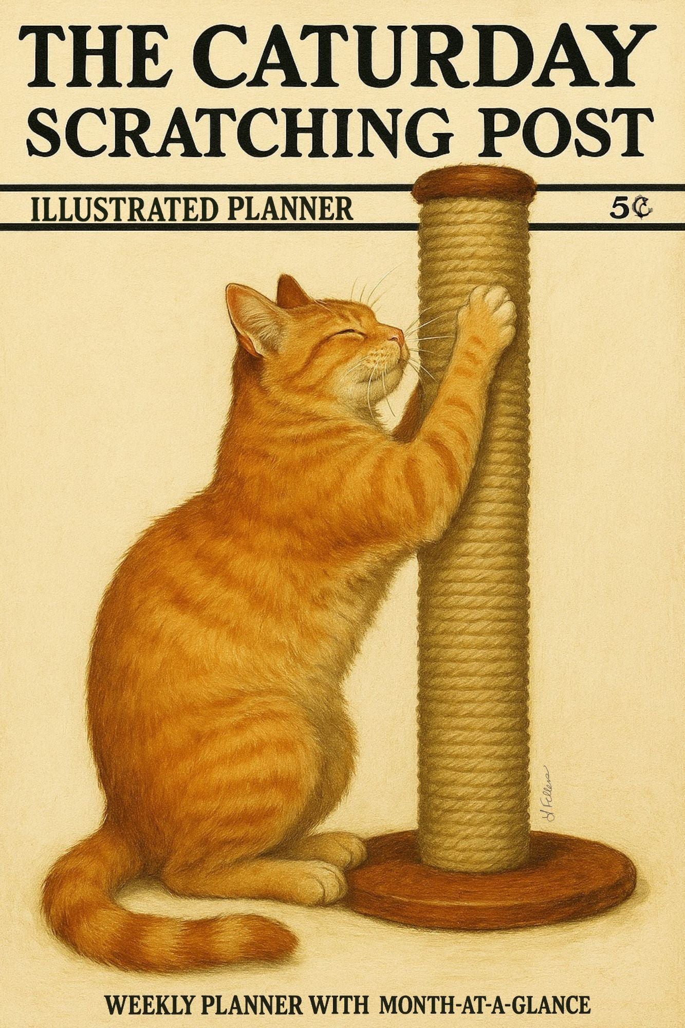 The Caturday Scratching Post Planner (Pre-Order)