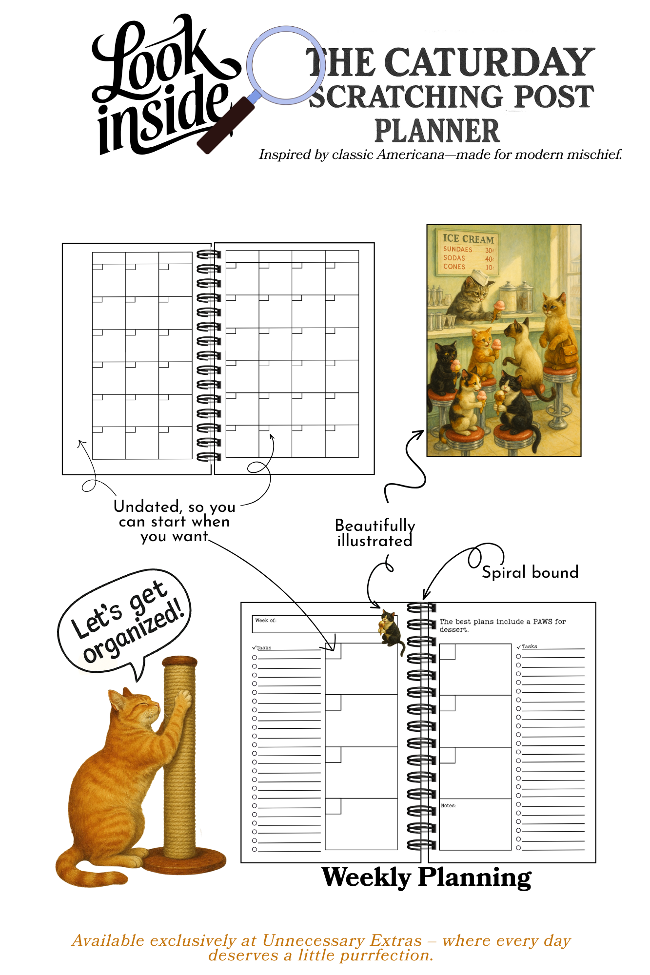 The Caturday Scratching Post Planner (Pre-Order)