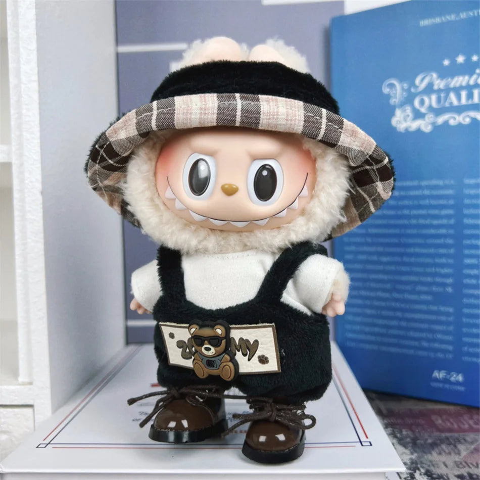 Labubu 17cm Doll Clothes Set - DIY Accessories with Hat & Shoes | Party Game Toys | Perfect Gift