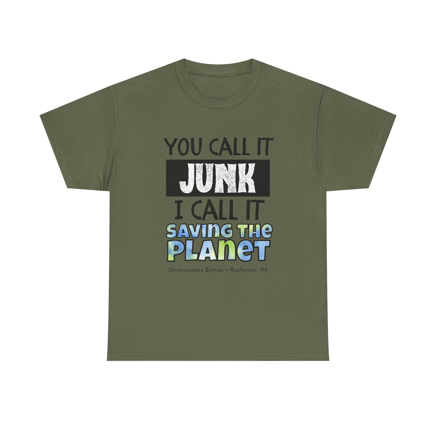 You Call It Junk I Call It Saving the Planet T-Shirt | Thrifting Shirt | Vintage Lover Tee | Antique Shopping Shirt | Sustainable Gift