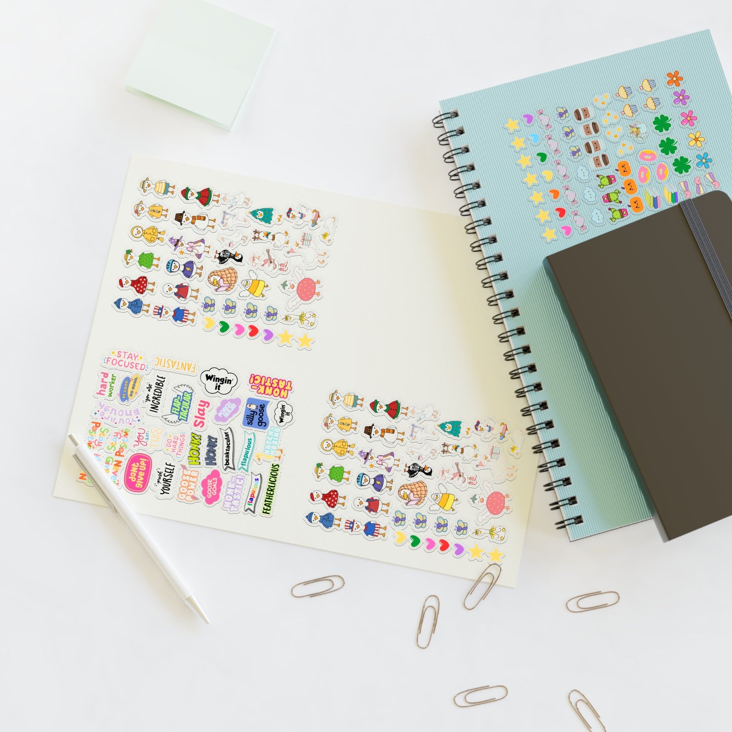 Porch Goose Planner Sticker Sheets | Cute Character & Reminder Stickers