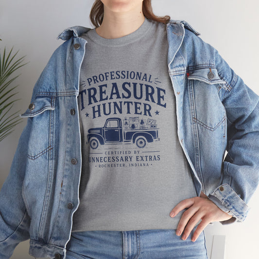 Professional Treasure Hunter T-Shirt | Vintage Pickup Truck Graphic Tee | Thrifter Shirt | Flea Market Shirt | Unnecessary Extras Shop Shirt