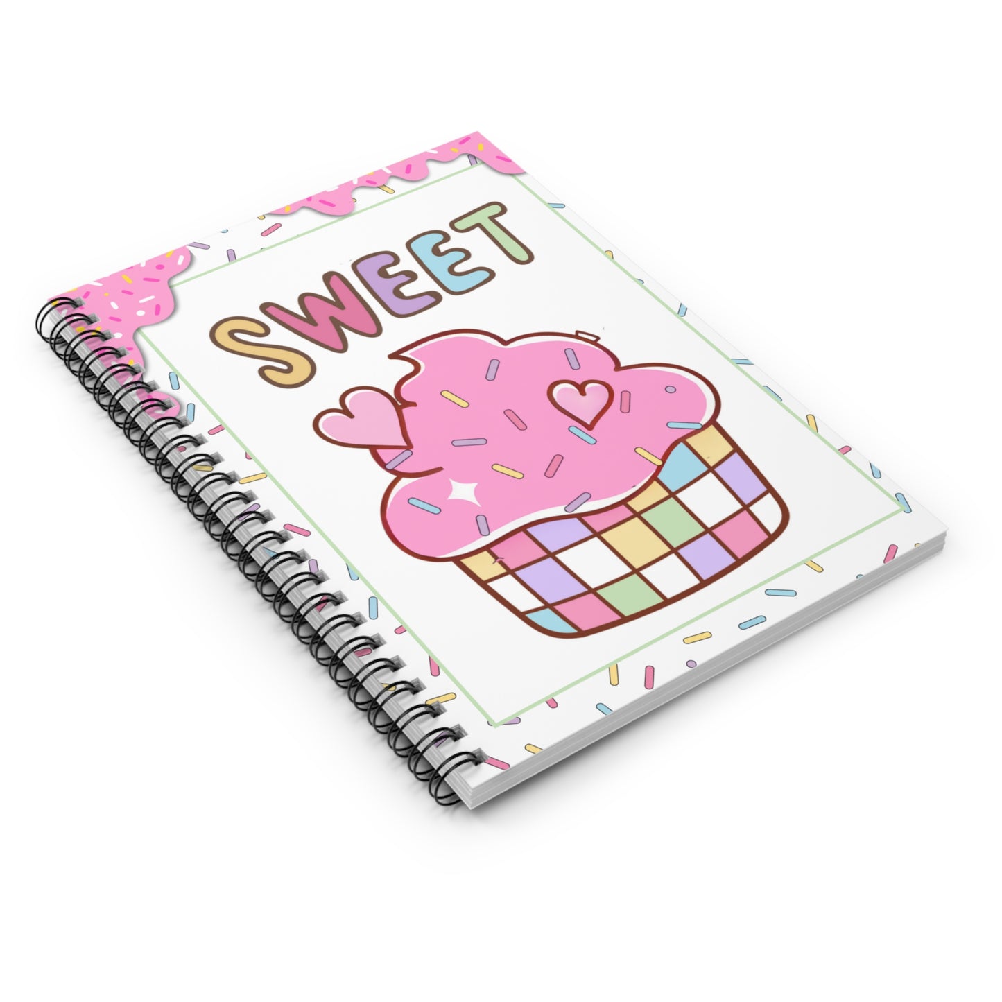 The Party Cupcake Spiral Notebook | Ruled Line Notebook | The Sweet Treat Suite