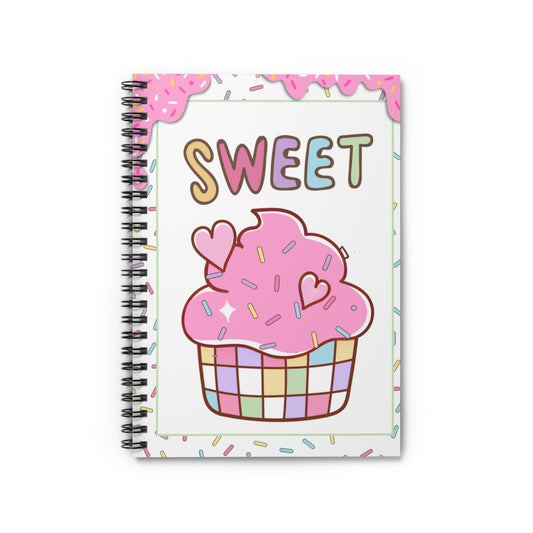 The Party Cupcake Spiral Notebook | Ruled Line Notebook | The Sweet Treat Suite