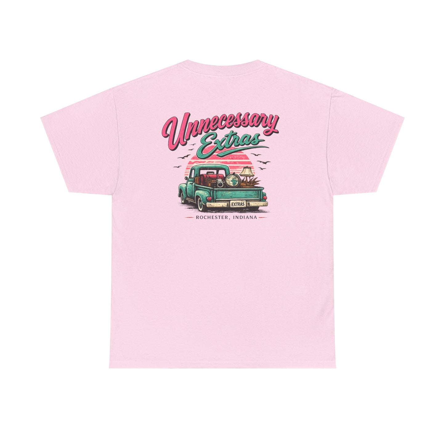 Vintage Truck Tee — "Unnecessary Extras" Graphic Shirt
