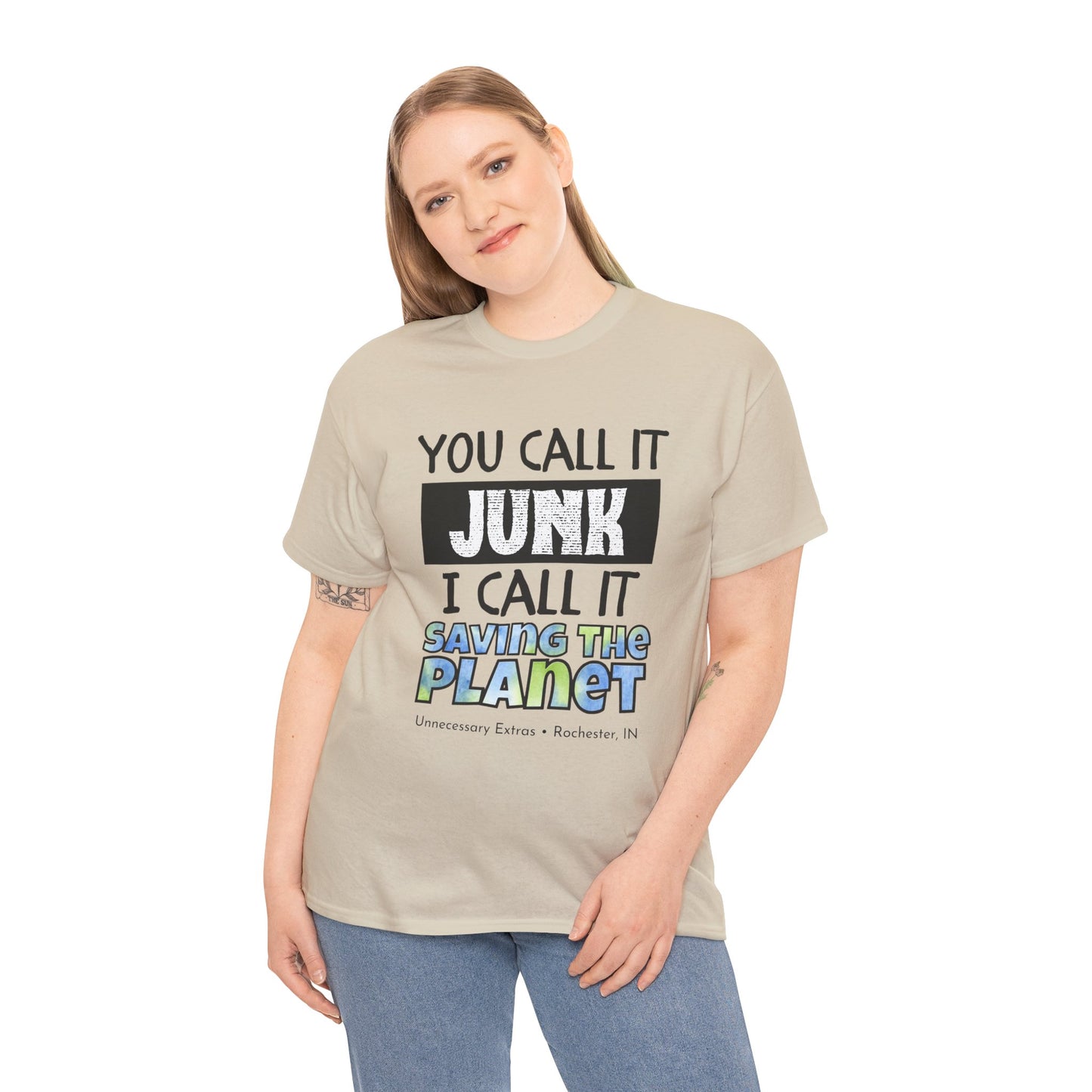 You Call It Junk I Call It Saving the Planet T-Shirt | Thrifting Shirt | Vintage Lover Tee | Antique Shopping Shirt | Sustainable Gift