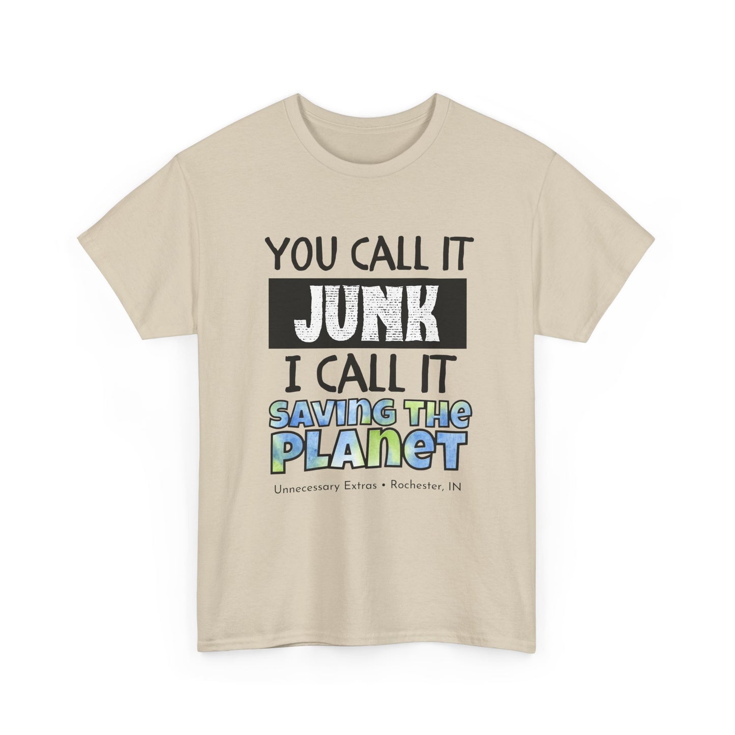 You Call It Junk I Call It Saving the Planet T-Shirt | Thrifting Shirt | Vintage Lover Tee | Antique Shopping Shirt | Sustainable Gift