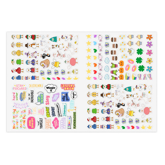Porch Goose Planner Sticker Sheets | Cute Character & Reminder Stickers