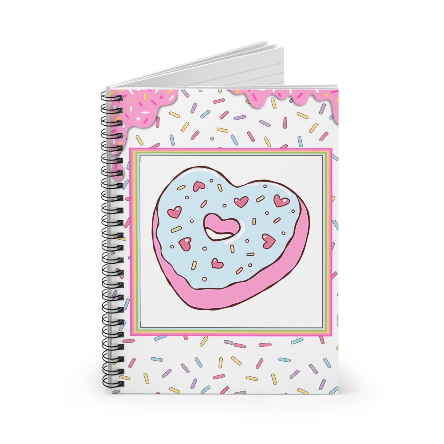 The Heartfelt Donut | Spiral Notebook | Ruled Notebook | Sweet Treats Suite