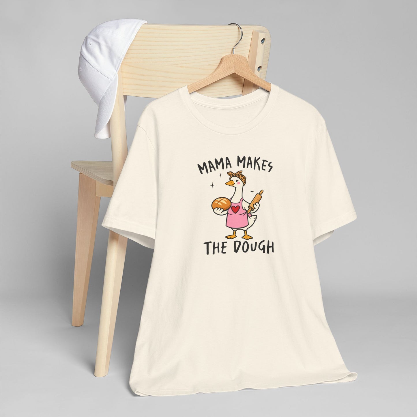 Mama Makes The Dough Shirt | Funny Baking Mom T-Shirt | Baker Mama Tee | Cute Goose Graphic Shirt Gift