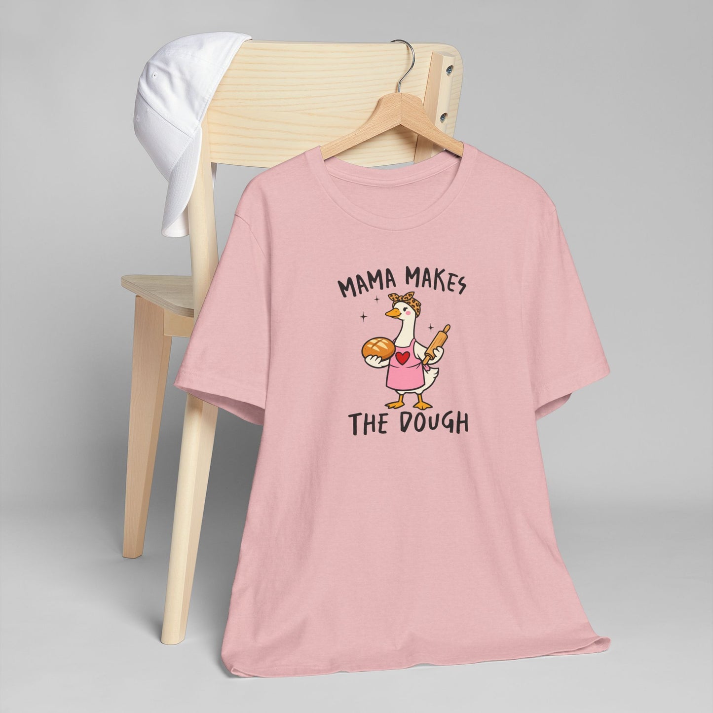 Mama Makes The Dough Shirt | Funny Baking Mom T-Shirt | Baker Mama Tee | Cute Goose Graphic Shirt Gift