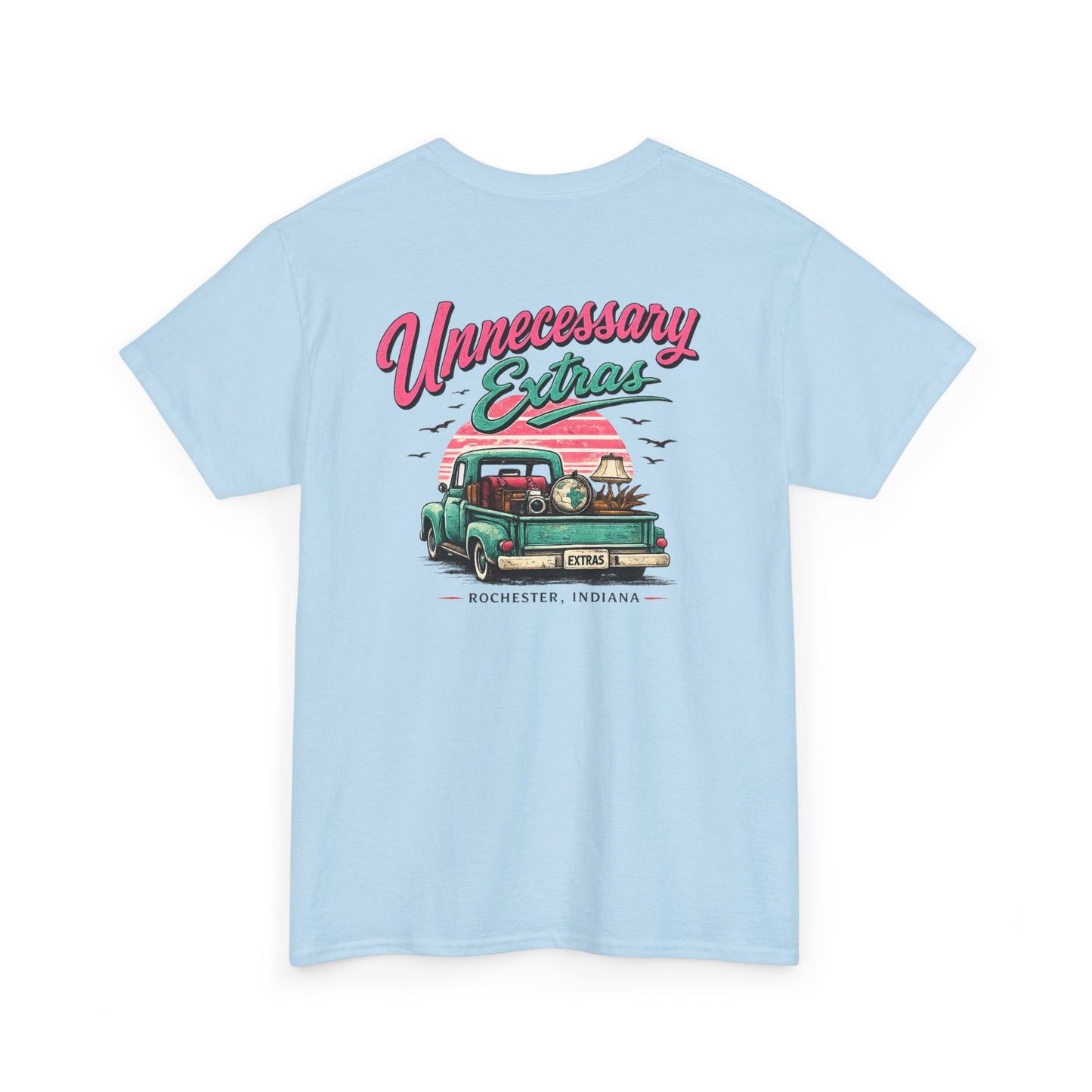 Vintage Truck Tee — "Unnecessary Extras" Graphic Shirt