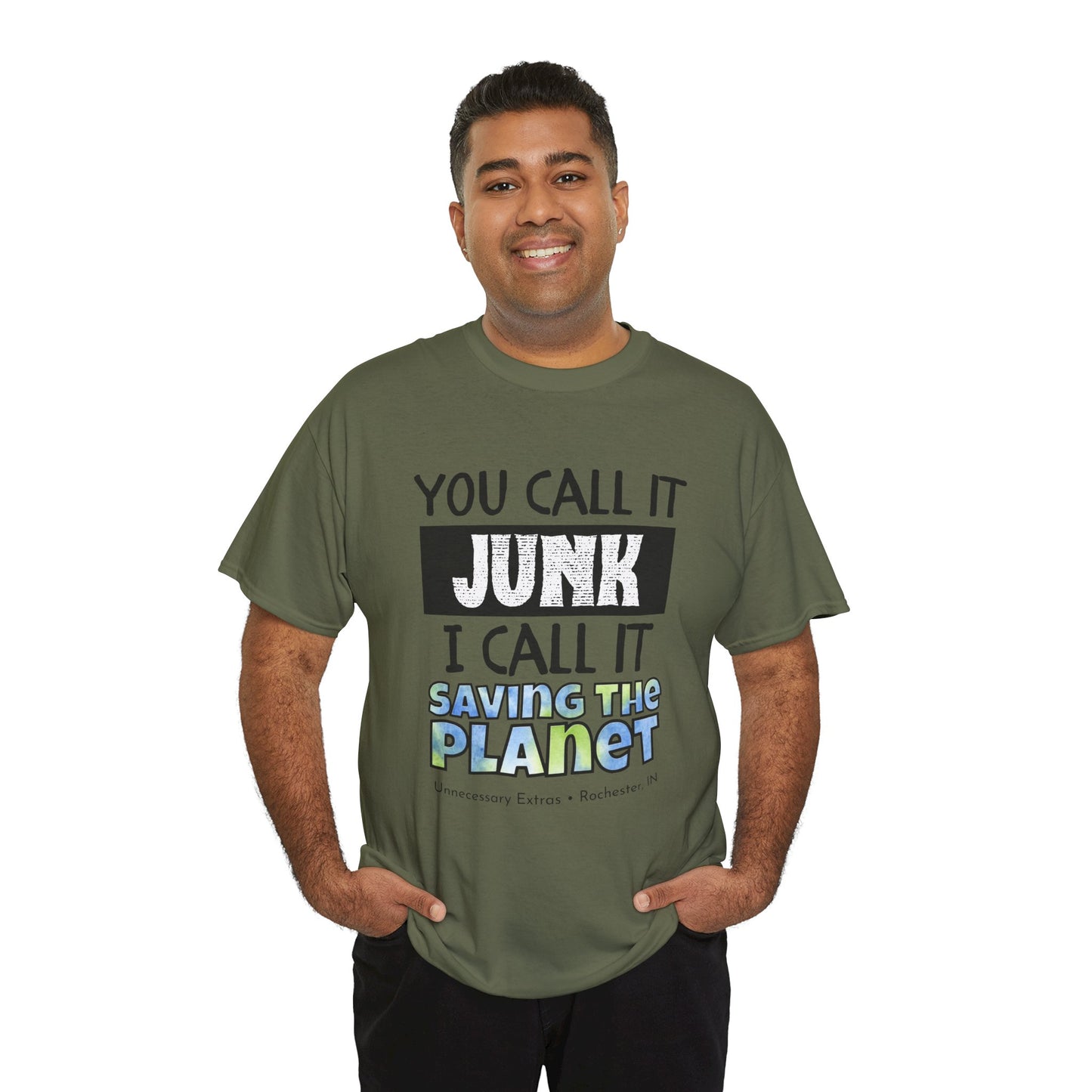 You Call It Junk I Call It Saving the Planet T-Shirt | Thrifting Shirt | Vintage Lover Tee | Antique Shopping Shirt | Sustainable Gift