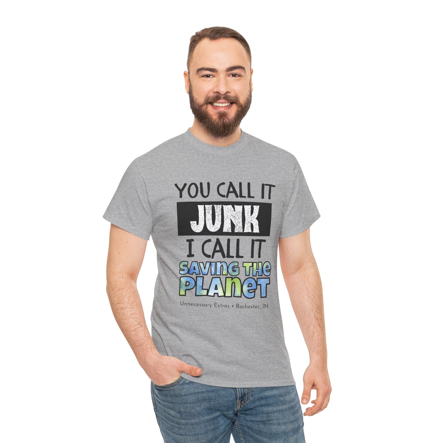 You Call It Junk I Call It Saving the Planet T-Shirt | Thrifting Shirt | Vintage Lover Tee | Antique Shopping Shirt | Sustainable Gift