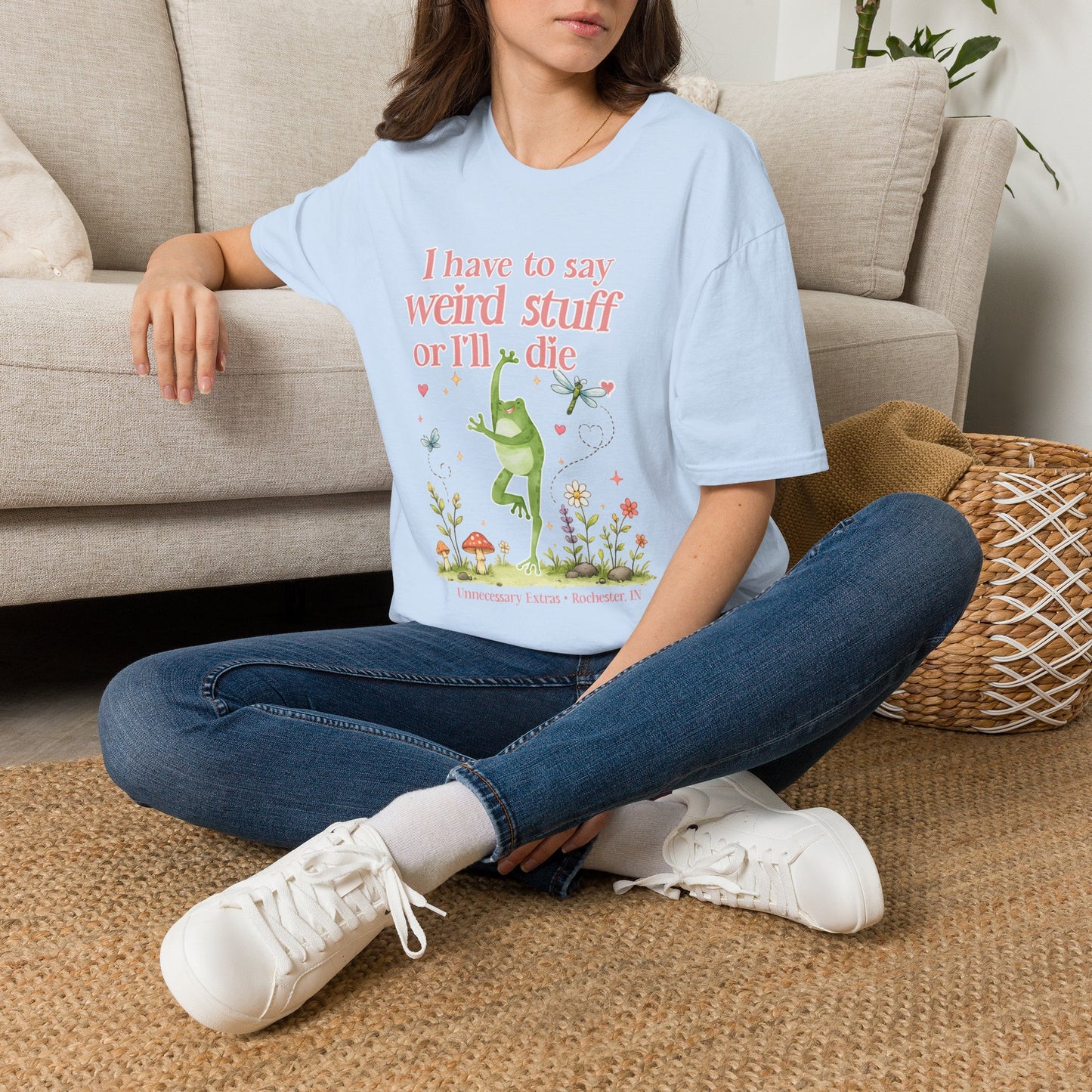 I Have to Say Weird Stuff or Ill Die T-Shirt | Funny Introvert Shirt | ADHD Humor Tee | Sarcastic Graphic Shirt