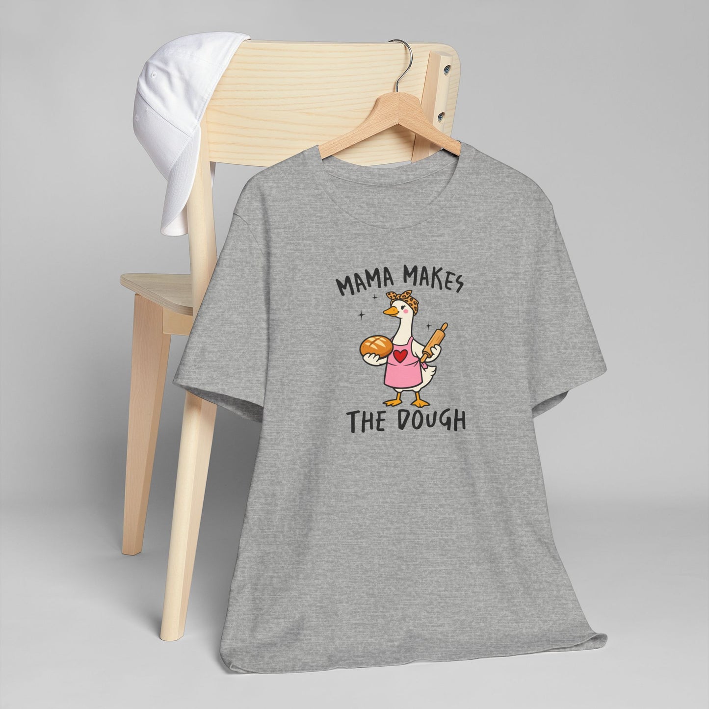 Mama Makes The Dough Shirt | Funny Baking Mom T-Shirt | Baker Mama Tee | Cute Goose Graphic Shirt Gift