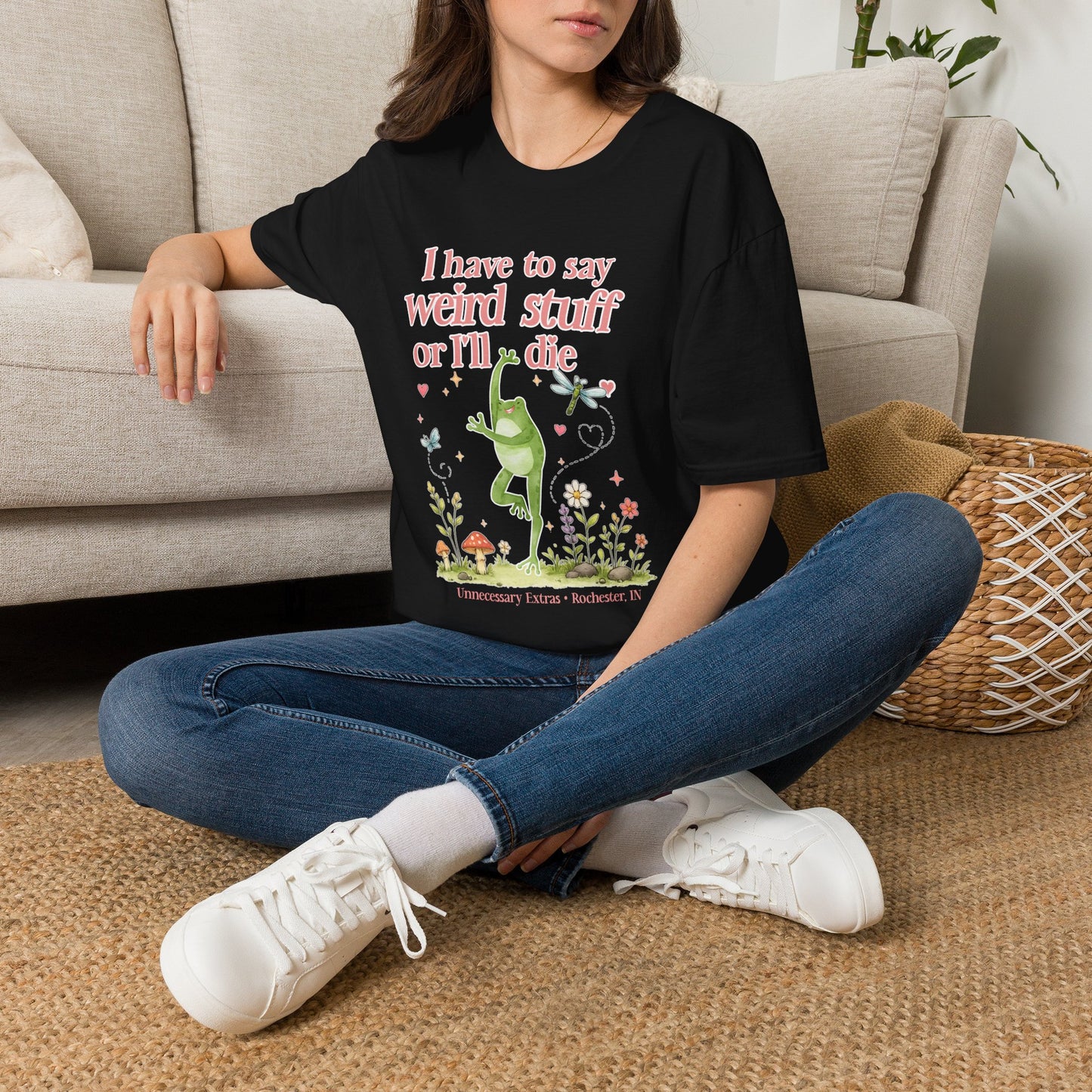 I Have to Say Weird Stuff or Ill Die T-Shirt | Funny Introvert Shirt | ADHD Humor Tee | Sarcastic Graphic Shirt