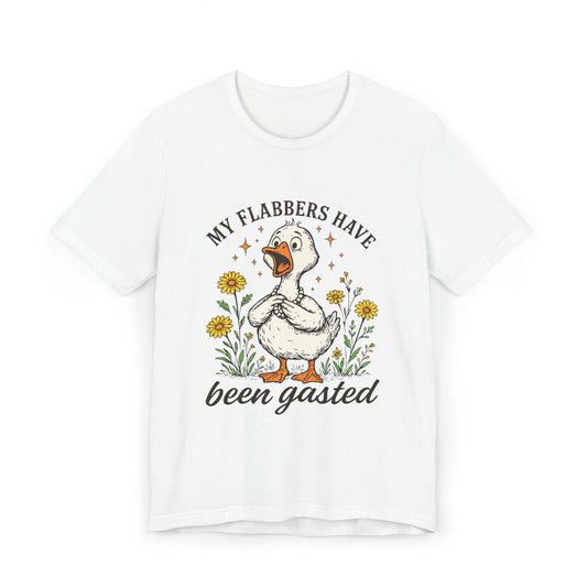 My Flabbers Have Been Gasted T-Shirt | Funny Goose Shirt, Cottagecore Vintage Floral Graphic Tee