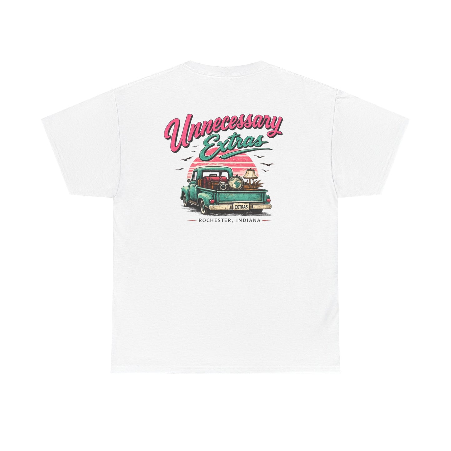 Vintage Truck Tee — "Unnecessary Extras" Graphic Shirt