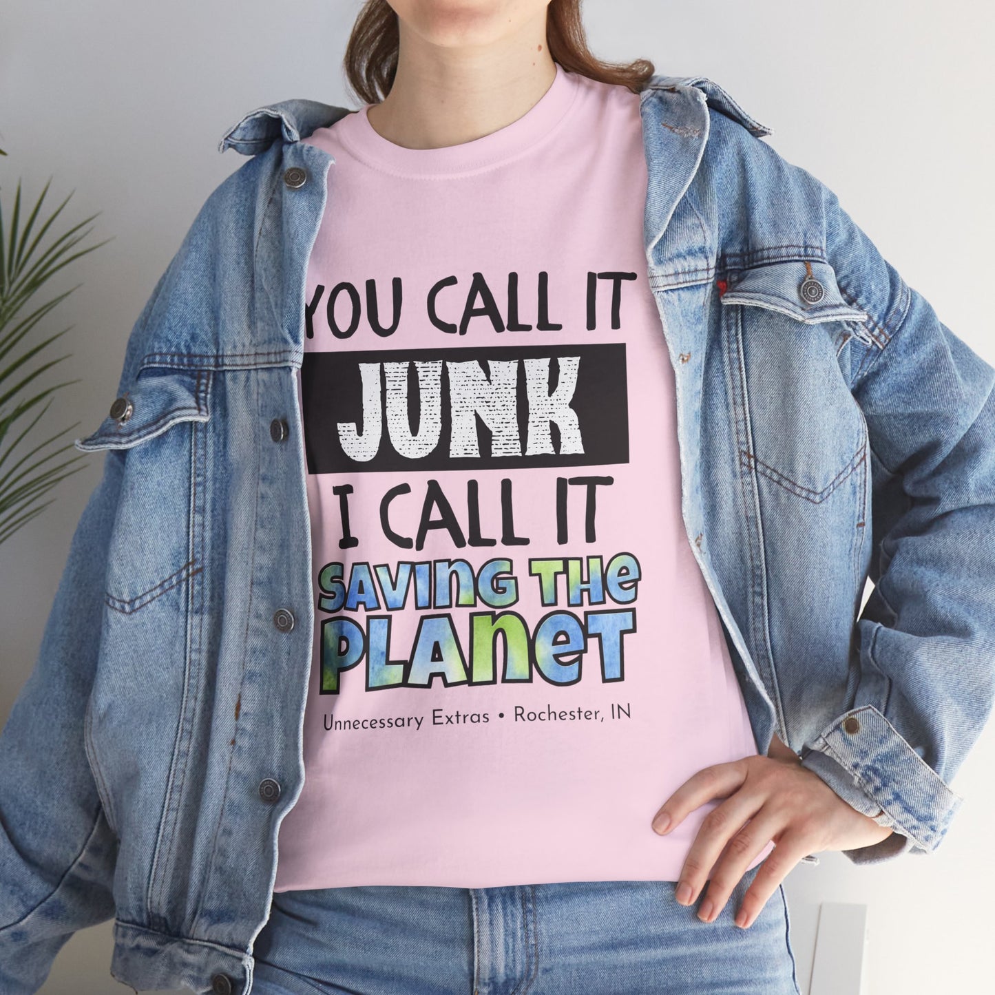 You Call It Junk I Call It Saving the Planet T-Shirt | Thrifting Shirt | Vintage Lover Tee | Antique Shopping Shirt | Sustainable Gift