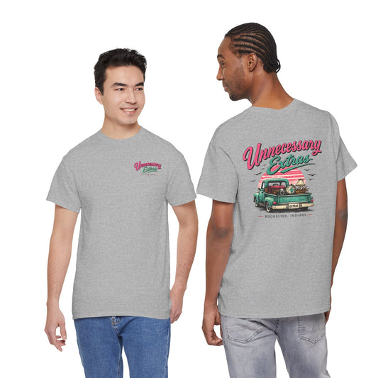 Vintage Truck Tee — "Unnecessary Extras" Graphic Shirt