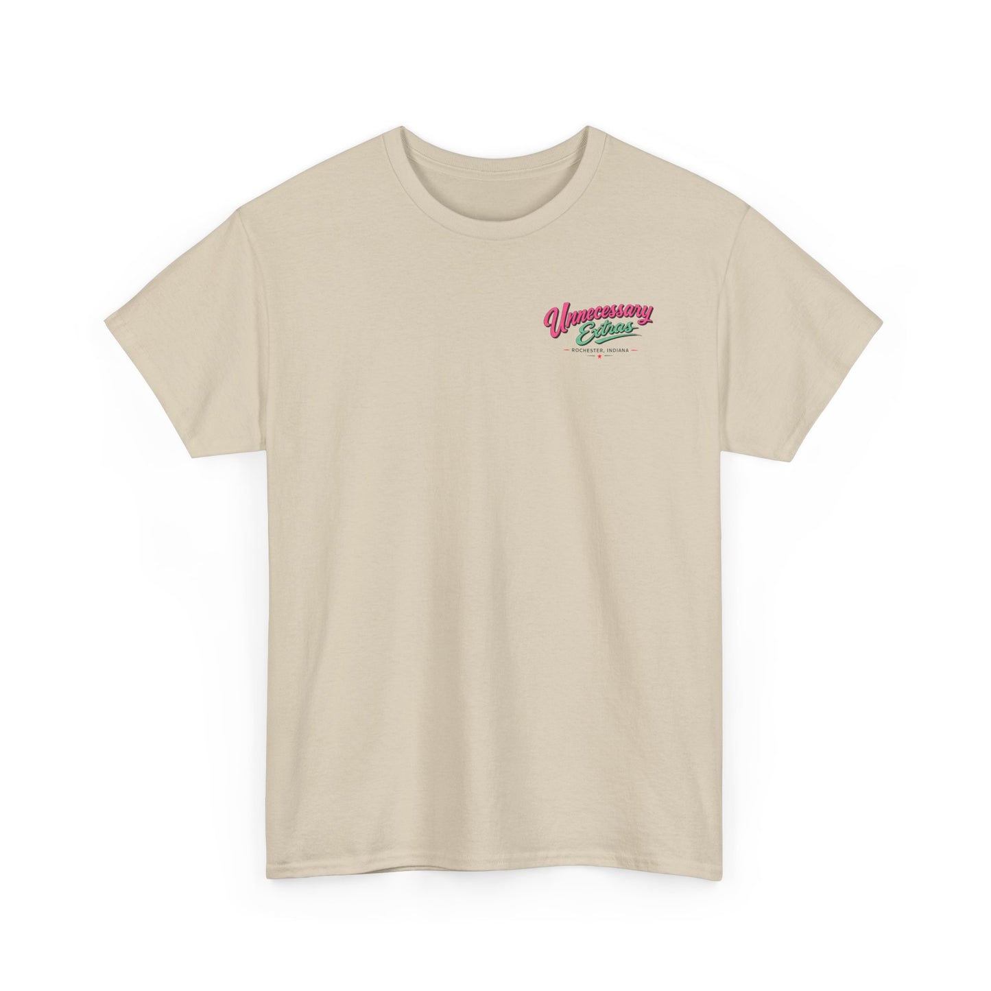 Vintage Truck Tee — "Unnecessary Extras" Graphic Shirt