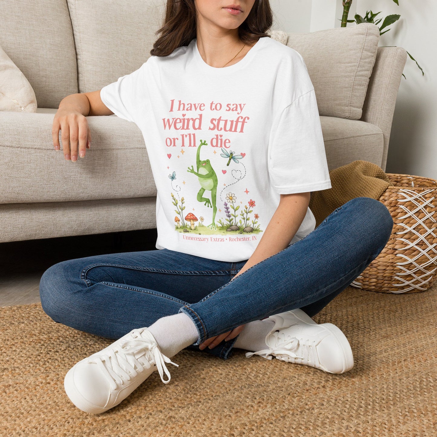 I Have to Say Weird Stuff or Ill Die T-Shirt | Funny Introvert Shirt | ADHD Humor Tee | Sarcastic Graphic Shirt