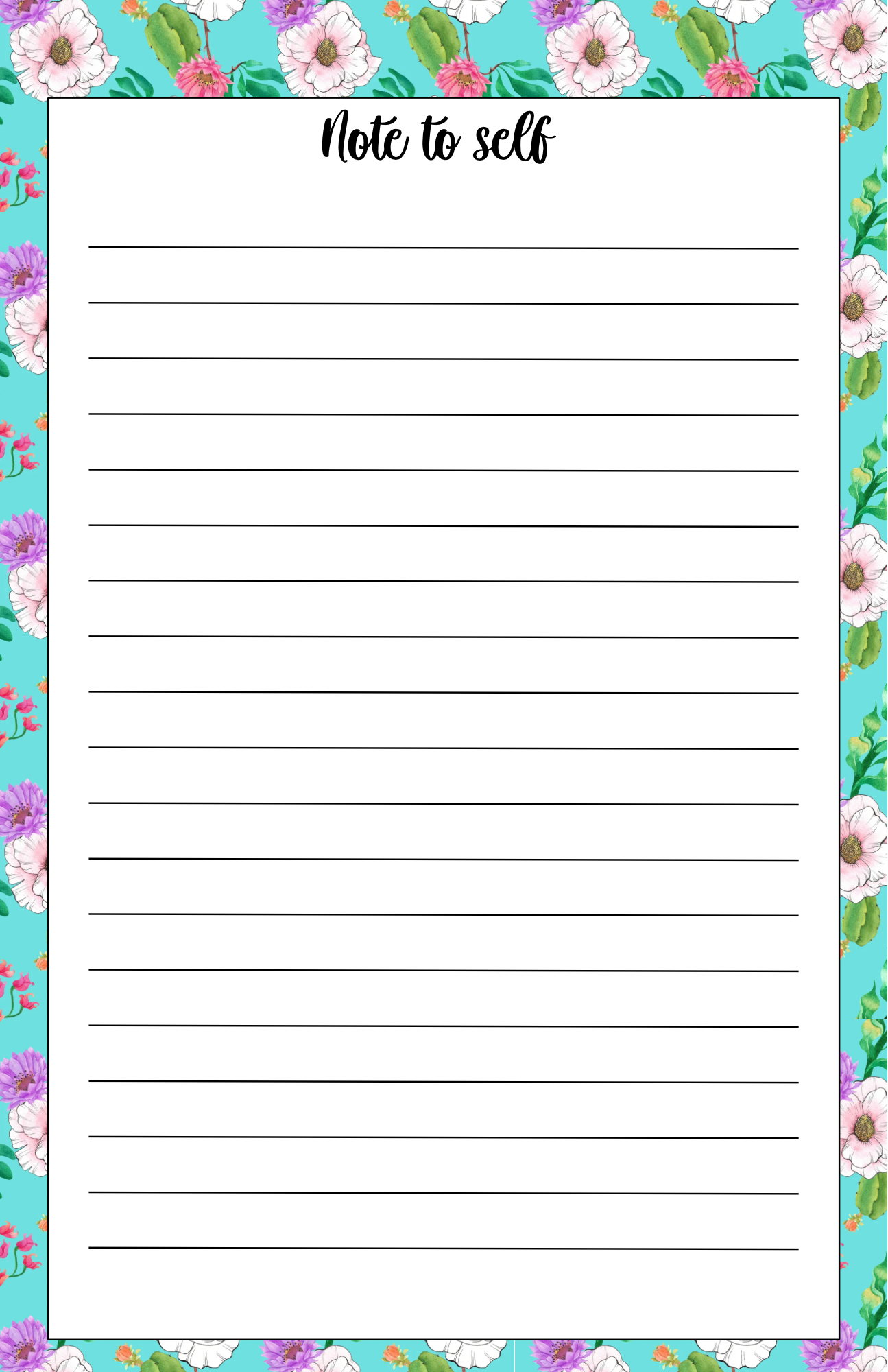 Blue Floral Digital Planner, Notebook & Sticker Bundle