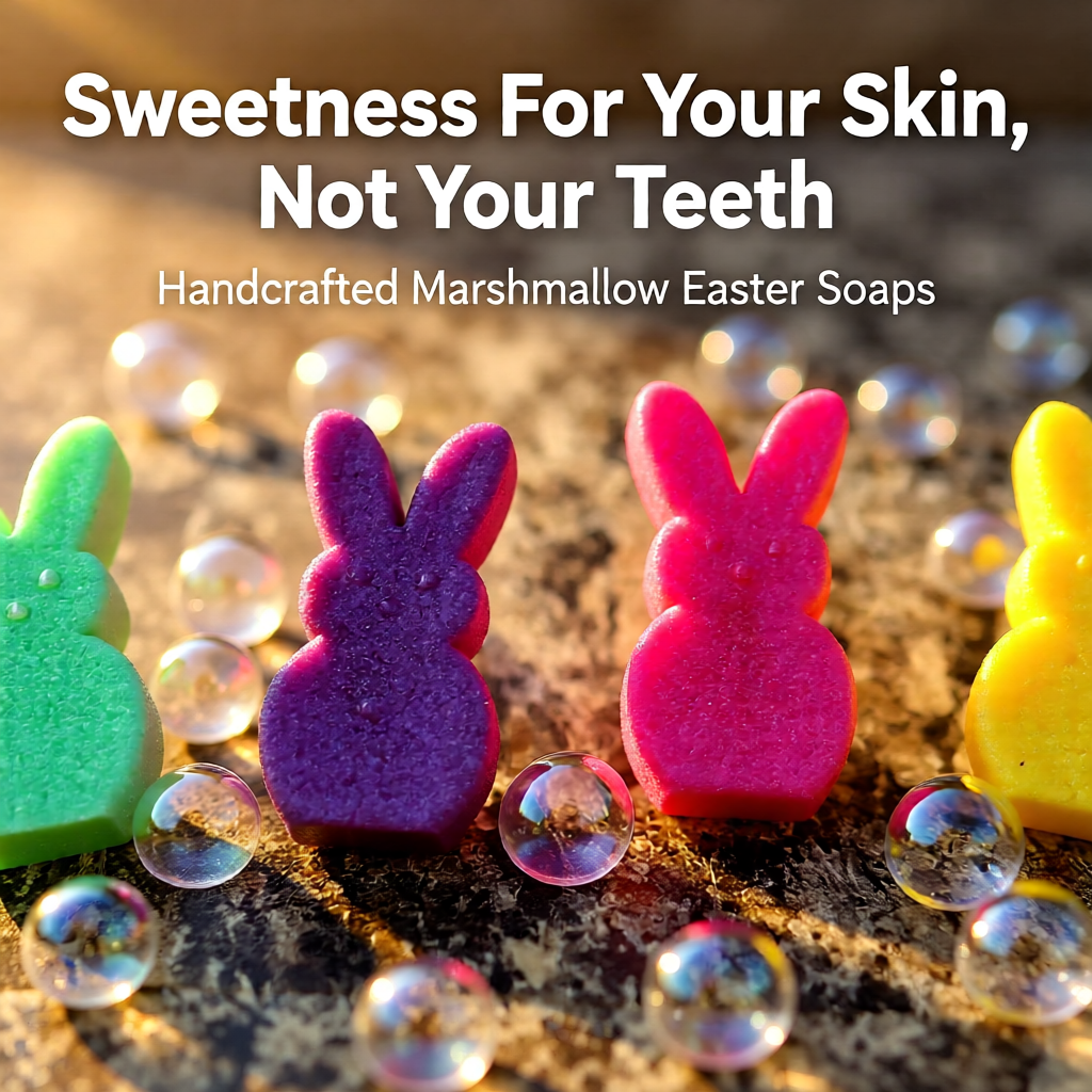 Sweet Marshmallow Bunny & Chick Hand Soaps|Set of 4|Pre-Order