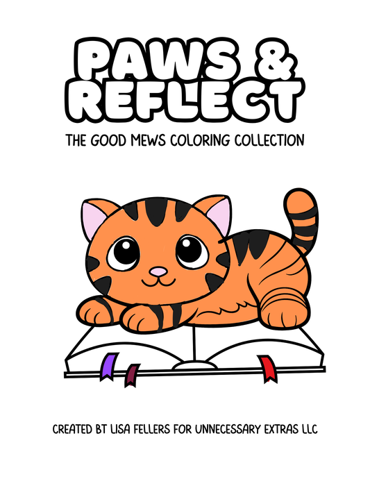 Paws & Reflect: A Cat & Scripture Digital Coloring Book