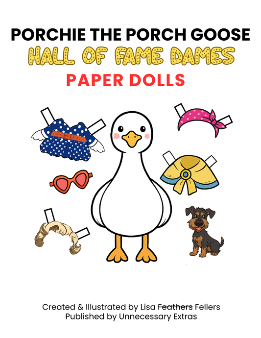 Porchie the Porch Goose Paper Dolls – Hall of Fame Dames Expansion Pack (Printable)