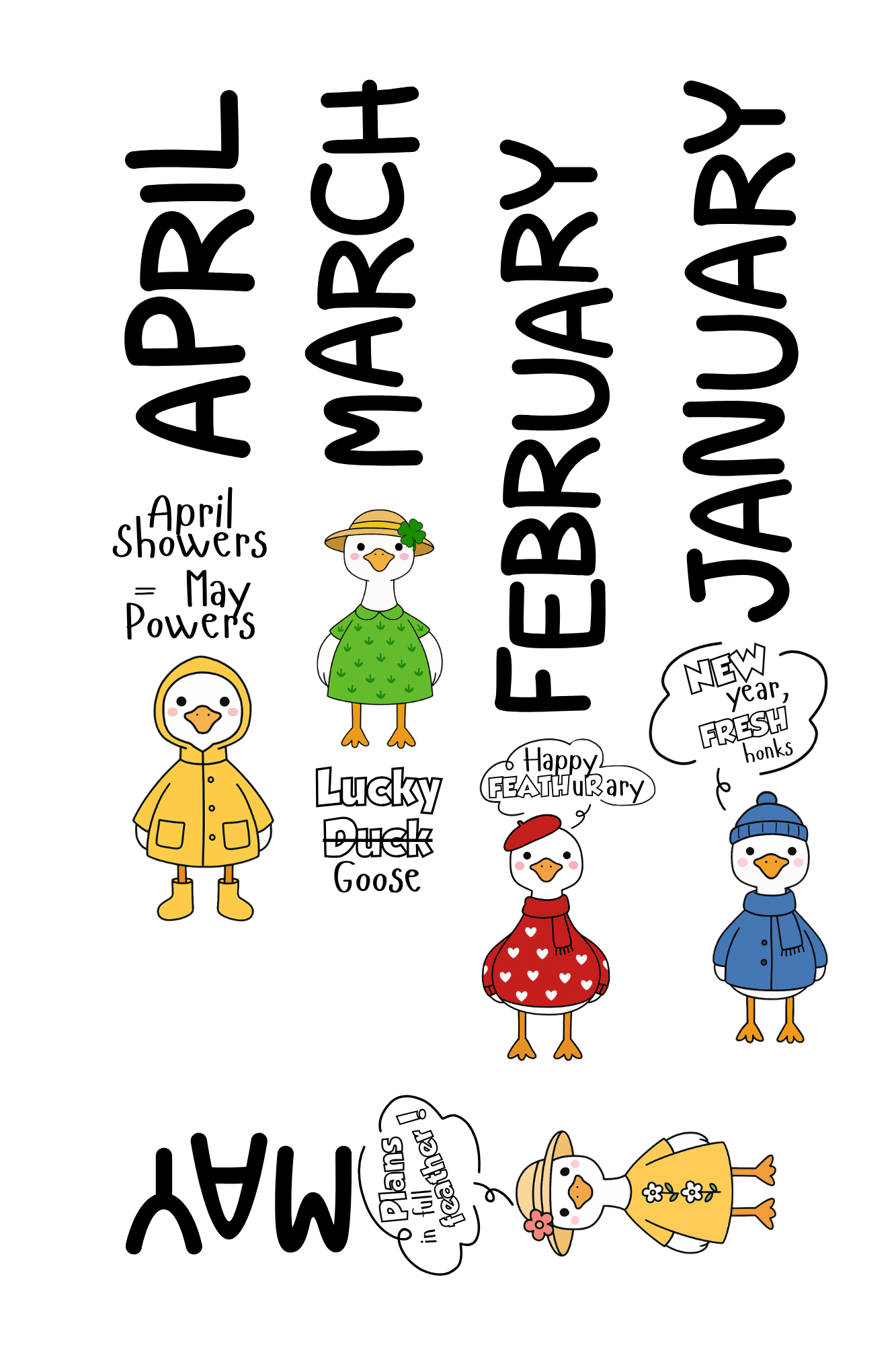 The Porch Goose Planner-Spiral Bound