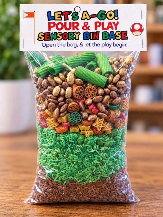 Let’s A Go! Sensory Mix | Pour & Play Sensory Bin Base