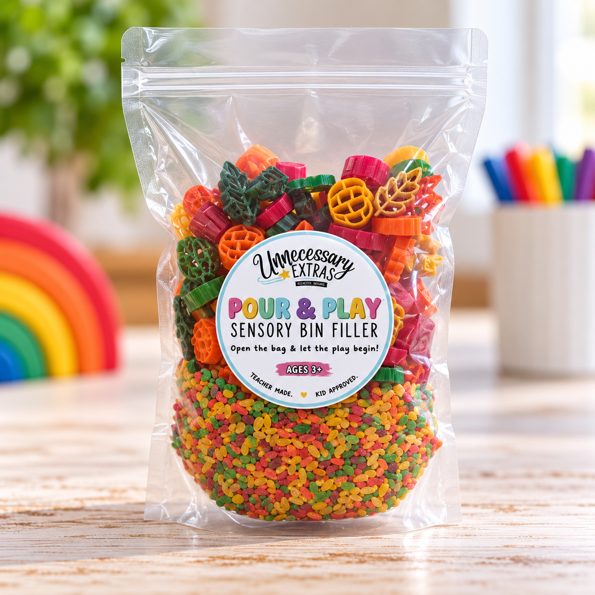 Fall-a-Palooza Sensory Base | Pour & Play Sensory Bin Base
