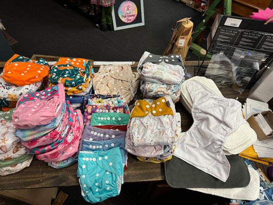 Reusable Pocket Diaper – Adjustable Fit with Insert (Microfiber or Charcoal Bamboo)