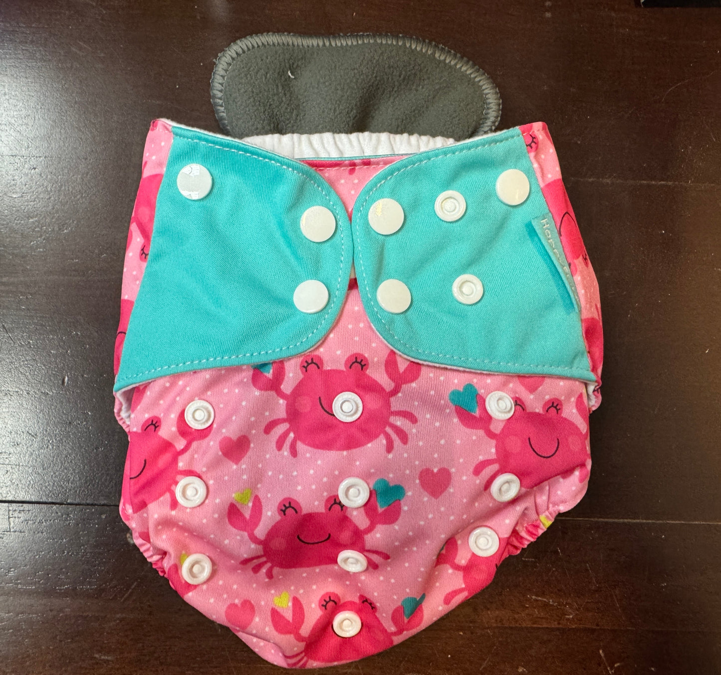 Reusable Pocket Diaper – Adjustable Fit with Insert (Microfiber or Charcoal Bamboo)