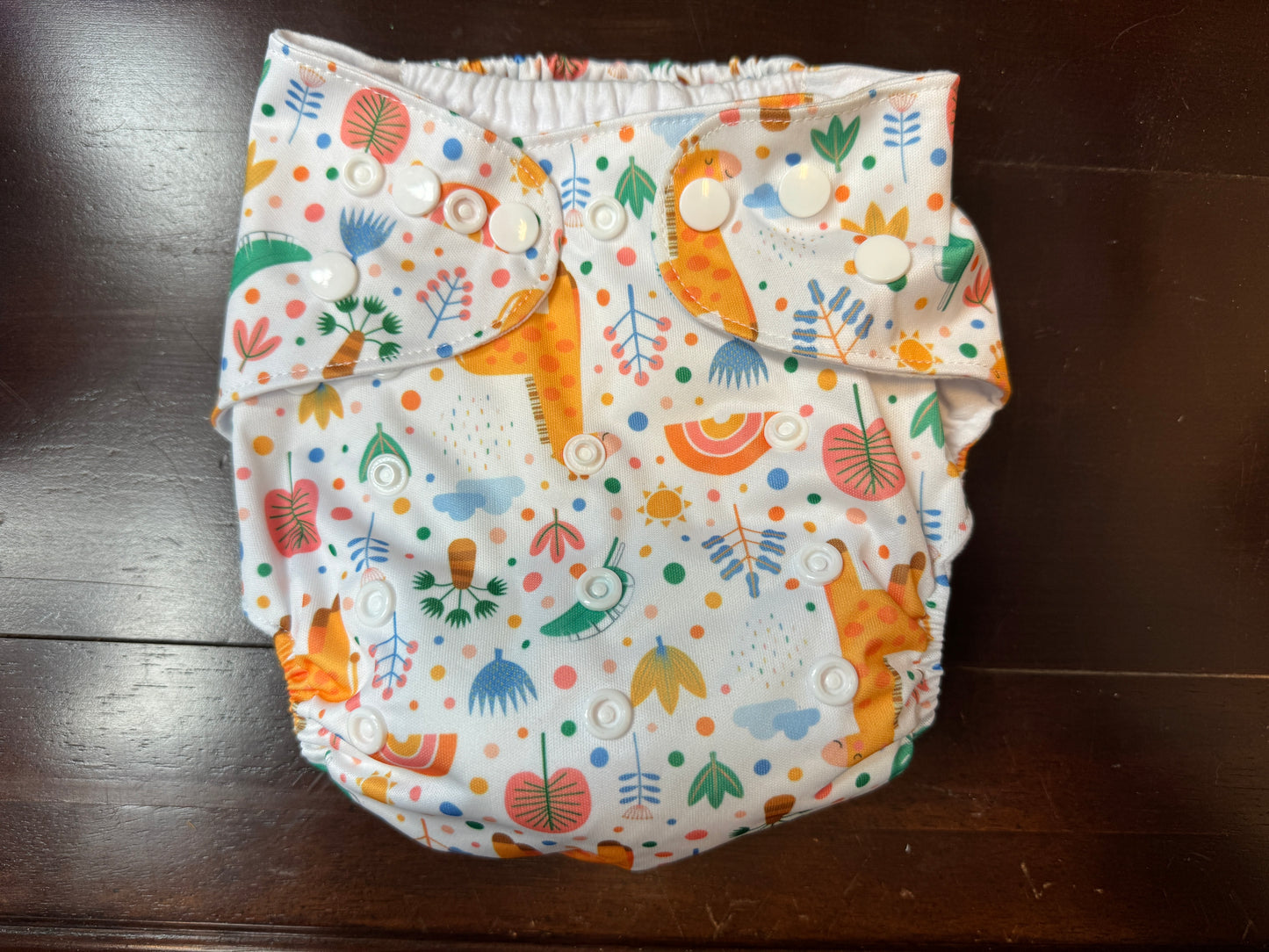 Reusable Pocket Diaper – Adjustable Fit with Insert (Microfiber or Charcoal Bamboo)