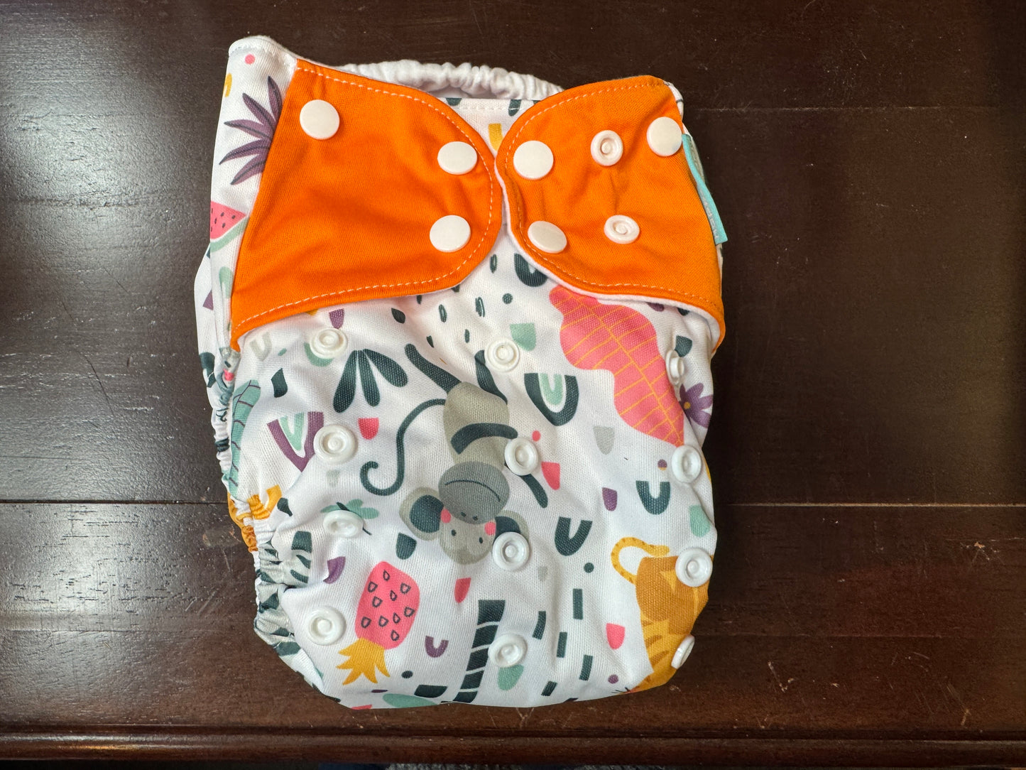 Reusable Pocket Diaper – Adjustable Fit with Insert (Microfiber or Charcoal Bamboo)