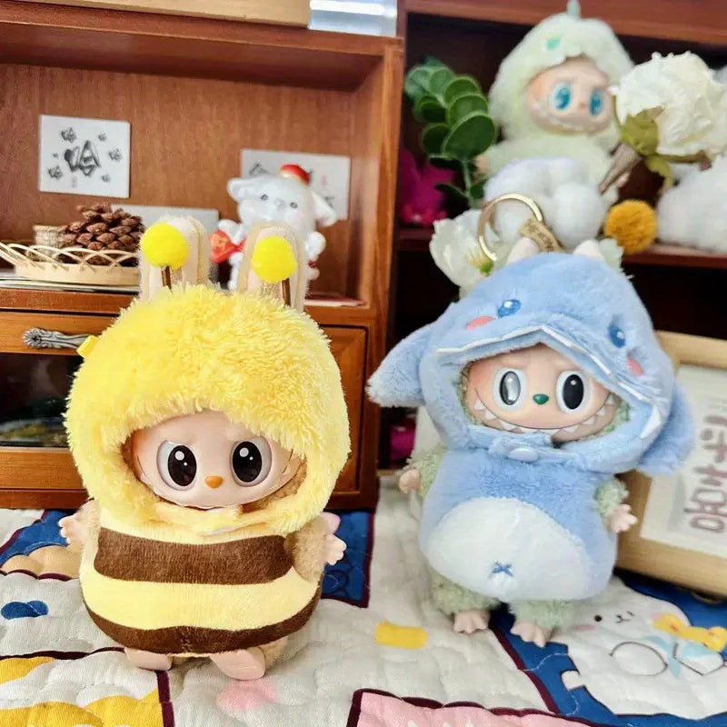 Labubu is suitable for 17cm dolls, shrimp, bees, cute outfits, doll accessories (excluding dolls)