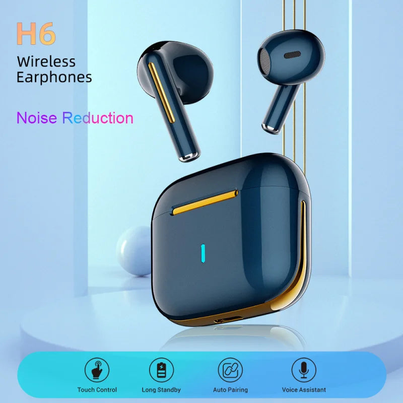 Xiaomi Wireless Headset Noise Reduction TWS Bluetooth Earbuds H6 Long Battery Standby Wireless Earphone For Iphone Xiaomi