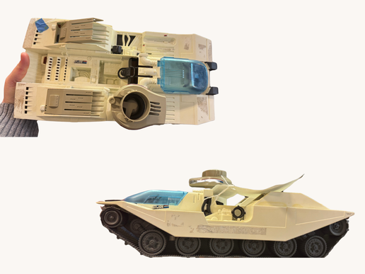 Vintage G.I. Joe Avalanche Snow Tank Vehicle – 1990 – Incomplete – No Figures or Weapons